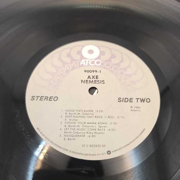 Axe Nemesis Vinyl Record 1983 - Picture 6 of 6